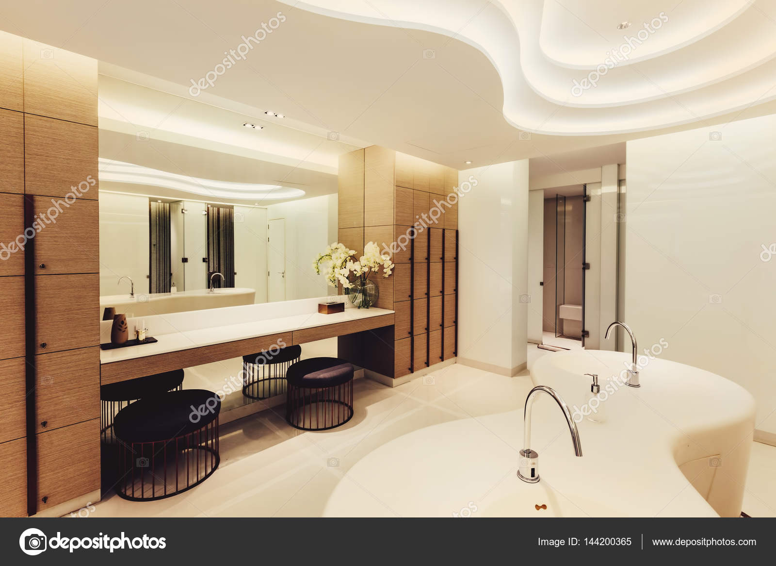 Shared shower interior — Stock Photo © AnnaTamila #144200365