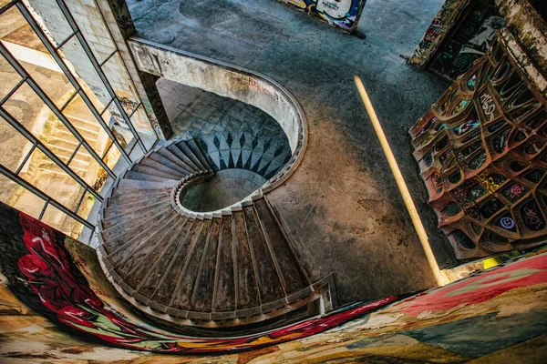 Lisbon Portugal June 2017 Abandoned Restaurant Panoramico Monsanto Portugal City — Stock Photo, Image