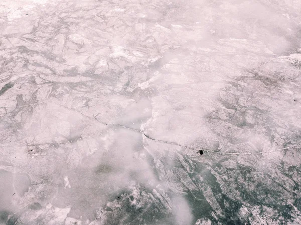 Aerial View Ice Sea Siberia — Stock Photo, Image