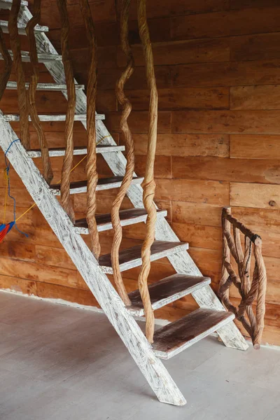 Дизайн Бамбукового Будинку Сходи Рейки Натурального Матеріалу — стокове фото