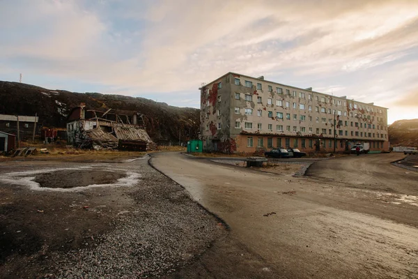 Rusya Nın Kuzeyindeki Eski Teriberka Köyü Murmansk Bölgesi Kola Yarımadası — Stok fotoğraf
