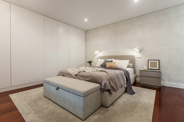 Desain Interior Kamar Tidur Modern — Stok Foto