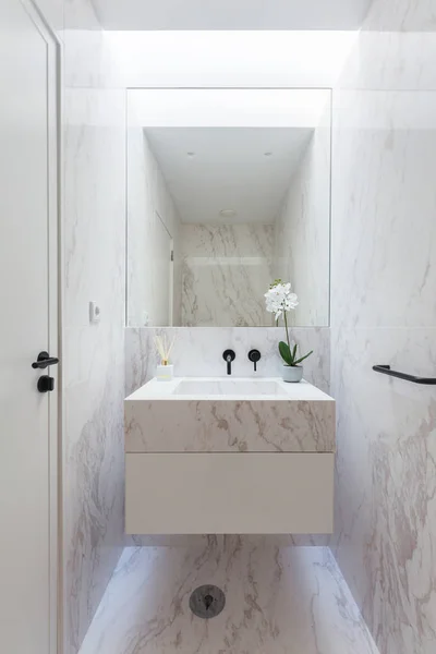 Marble Toilet Room Modern Interior — Stock Photo, Image