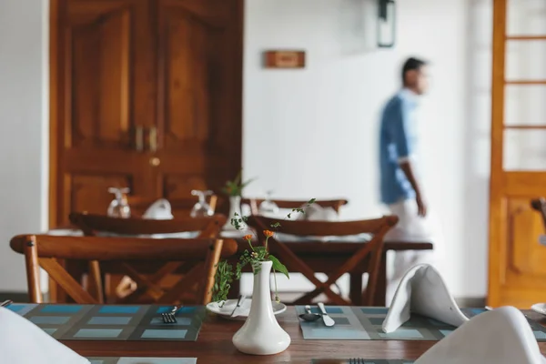 Modern light restaurant interior