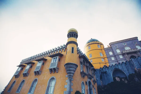 Yellow Palace Buildings Palace Pena Portugal — Stock Photo, Image