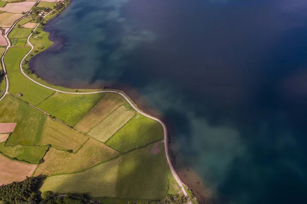ポルトガル アゾレス諸島の美しい湖の空の景色ヨーロッパ — ストック写真