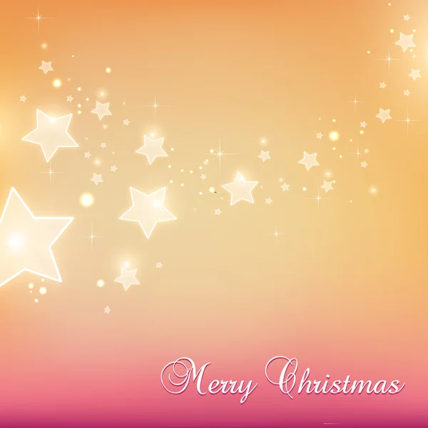 Glanzende Xmas sterren voor Merry Christmas viering op kleur achtergrond met lichte stippen, sterren. Vector EPS illustratie — Stockvector