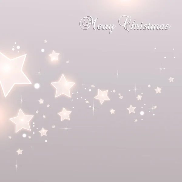 Brillantes estrellas de Navidad para la celebración de Feliz Navidad sobre fondo gris con puntos claros, estrellas. Vector eps ilustración — Archivo Imágenes Vectoriales