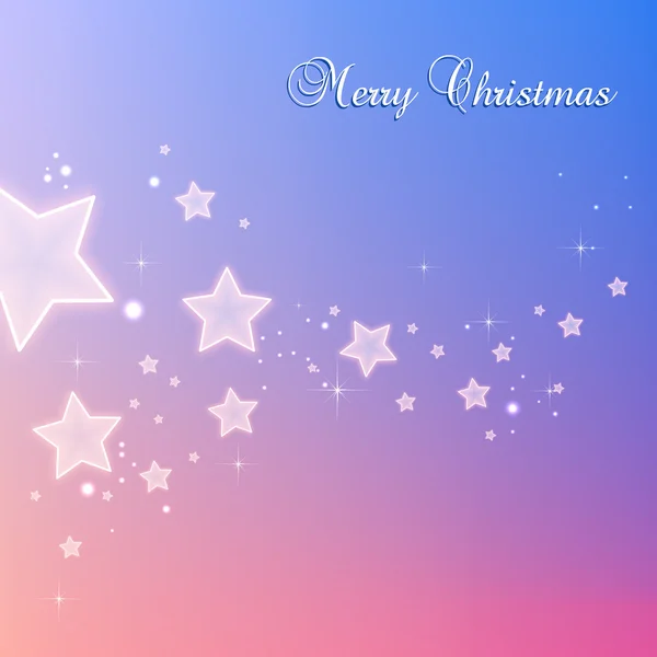 Estrelas de Natal brilhantes para a celebração de Feliz Natal no fundo a cores com pontos de luz, estrelas. Ilustração do vetor eps —  Vetores de Stock