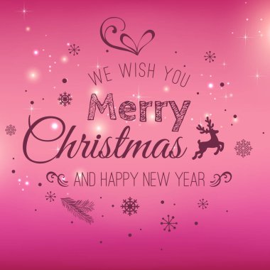 Noel ve yeni yıl kar taneleri, ışık, tatil zemin üzerine yazım yıldız. Vektör çizim. Noel kartı