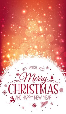 Noel ve yeni yıl kar taneleri, ışık, tatil zemin üzerine yazım yıldız. Vektör çizim. Noel kartı