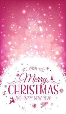 Noel ve yeni yıl kar taneleri, ışık, tatil zemin üzerine yazım yıldız. Vektör çizim. Noel kartı