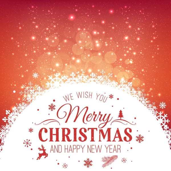 Noel ve yeni yıl kar taneleri, ışık, tatil zemin üzerine yazım yıldız. Vektör çizim. Noel kartı