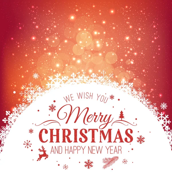 Noel ve yeni yıl kar taneleri, ışık, tatil zemin üzerine yazım yıldız. Vektör çizim. Noel kartı