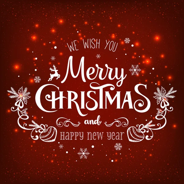 Noel ve yeni yıl kar taneleri, ışık, tatil zemin üzerine yazım yıldız. Vektör çizim. Noel kartı