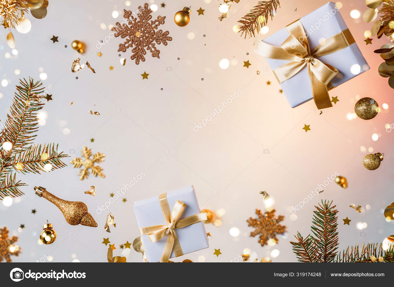 Boldog karácsonyt és szilveszteri hátteret. Karácsonyi üdvözlőlap