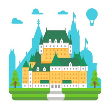 Düz tasarım Frontenac chateau Quebec