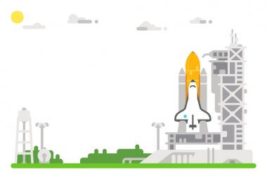 Düz tasarım Servisi başlatmak site