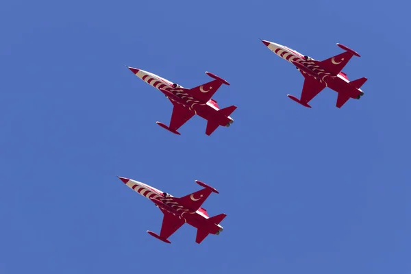 Luqa Мальта Вересня 2017 Northrop Canadair 226 Турецький Впс Відображення — стокове фото