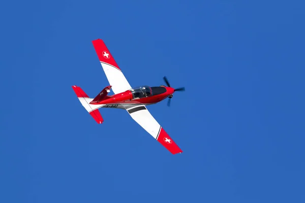 Luqa Malta September 2017 Schweiziska Flygvapnet Pilatus Ncpc Det Schweiziska — Stockfoto