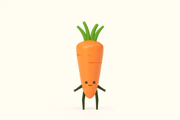 Морква Рослина Овочі Моделювання Ілюстрація Візуалізації Концепція Здорової Їжі — стокове фото