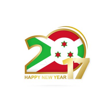 Yıl 2017 Burundi bayrağı desenli.
