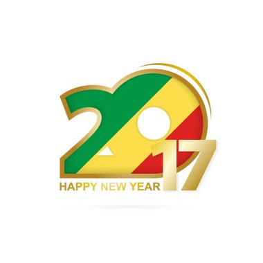 Yıl 2017 Kongo bayrak desenli.
