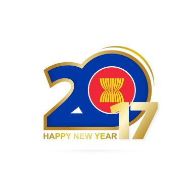 Yıl 2017 Asean bayrak desenli.