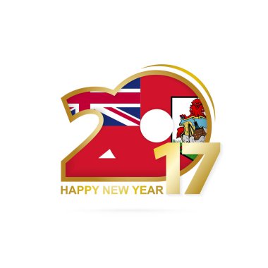 Yıl 2017 Bermuda bayrak desenli.