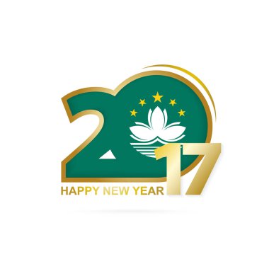 Yıl 2017 Macau bayrak desenli.