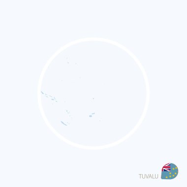 Tuvalu Haritası simgesini. Mavi vurgulanan Tuvalu ile Okyanusya Haritası 