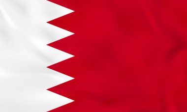 Bahreyn dalgalanan bayrak. Bahreyn ulusal bayrak arka plan dokusu.