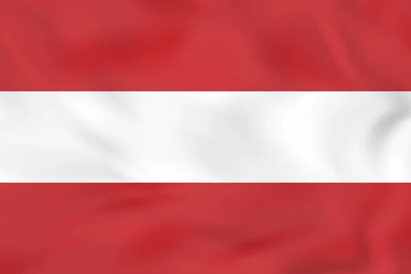 Austria waving flag. Austria national flag background texture. — Stock Vector