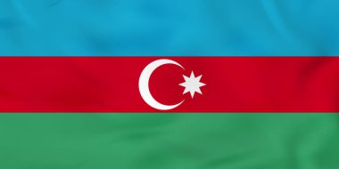 Azerbaycan dalgalanan bayrak. Azerbaycan ulusal bayrak arka plan dokusu. 