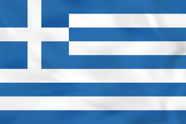 Греция размахивает флагом. Фон национального флага Греции . — стоковый вектор