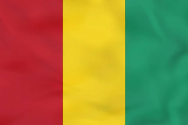 几内亚那飘扬的旗帜。几内亚国旗背景纹理. — 图库矢量图片