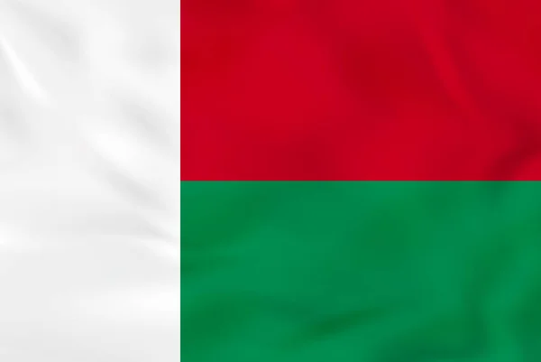 Drapeau de Madagascar. Madagascar drapeau national texture de fond — Image vectorielle