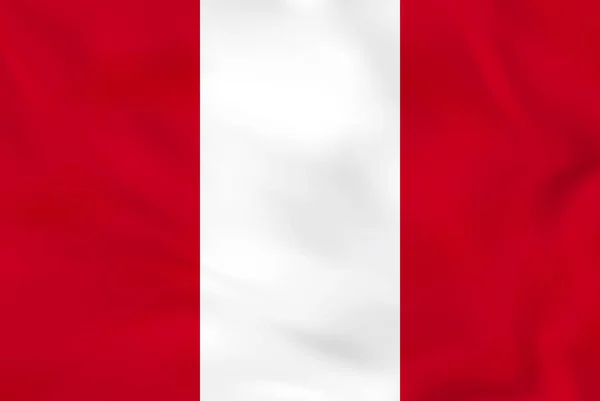 秘鲁那飘扬的旗帜。秘鲁国旗背景纹理. — 图库矢量图片