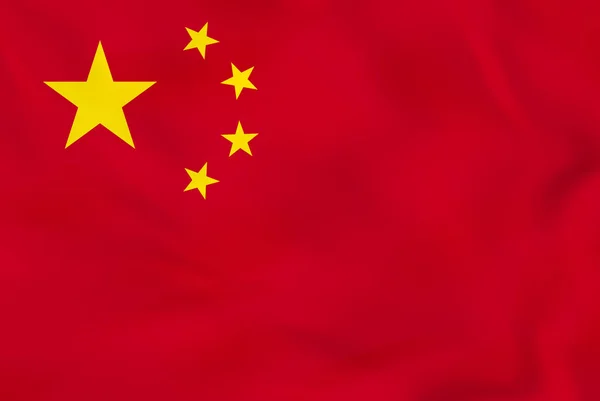 Chiny macha flagą. Flaga narodowa Chiny tekstura. — Wektor stockowy