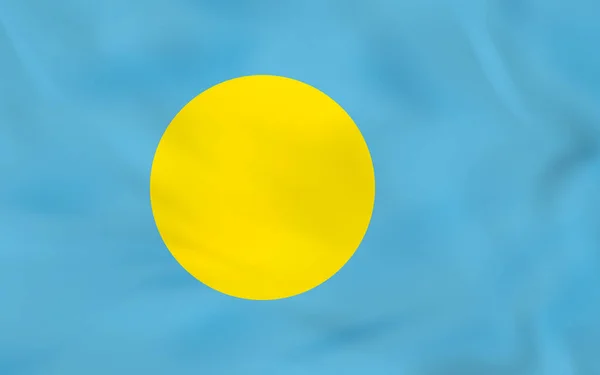 Palau agitando bandeira. Palau bandeira nacional fundo textura . —  Vetores de Stock