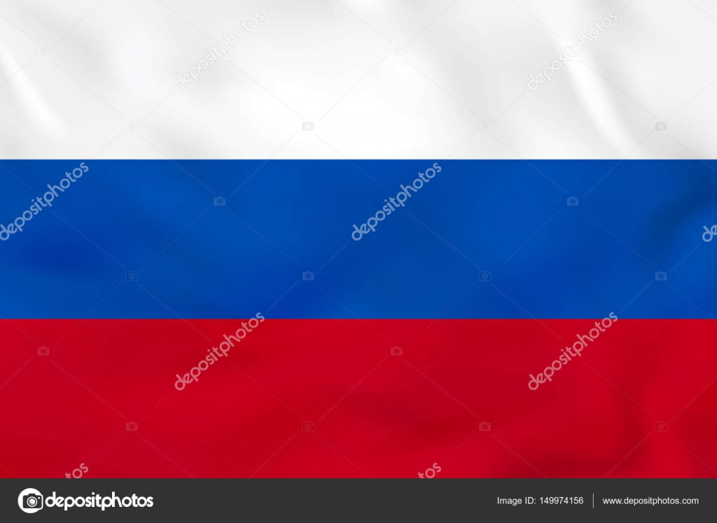 Rússia Oficialmente Federação Russa Bandeira Acenando Fundo