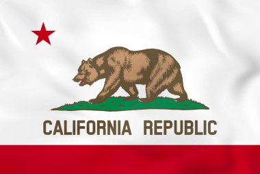 California dalgalanan bayrak. California Devlet bayrağı arka plan dokusu