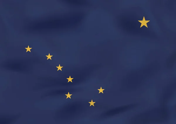 Аляска размахивает флагом. Фоновая текстура флага Аляски . — стоковый вектор