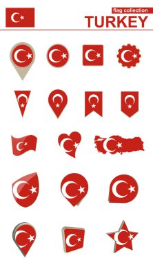 Türkiye'nin bayrak toplama. Büyük set tasarımı için.