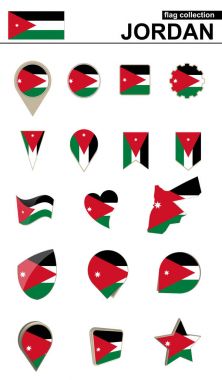 Jordan bayrak toplama. Büyük set tasarımı için.