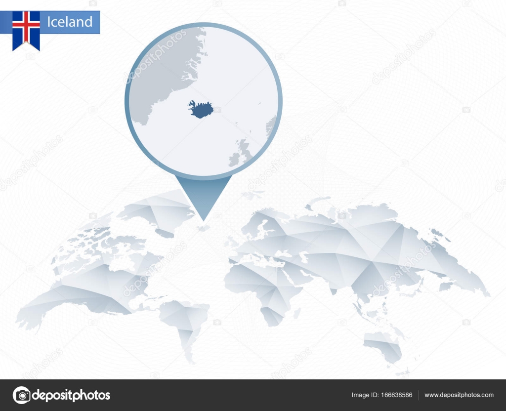 Vetores de Mapa Mundial Em Estilo Isométrico Com Mapa Detalhado De