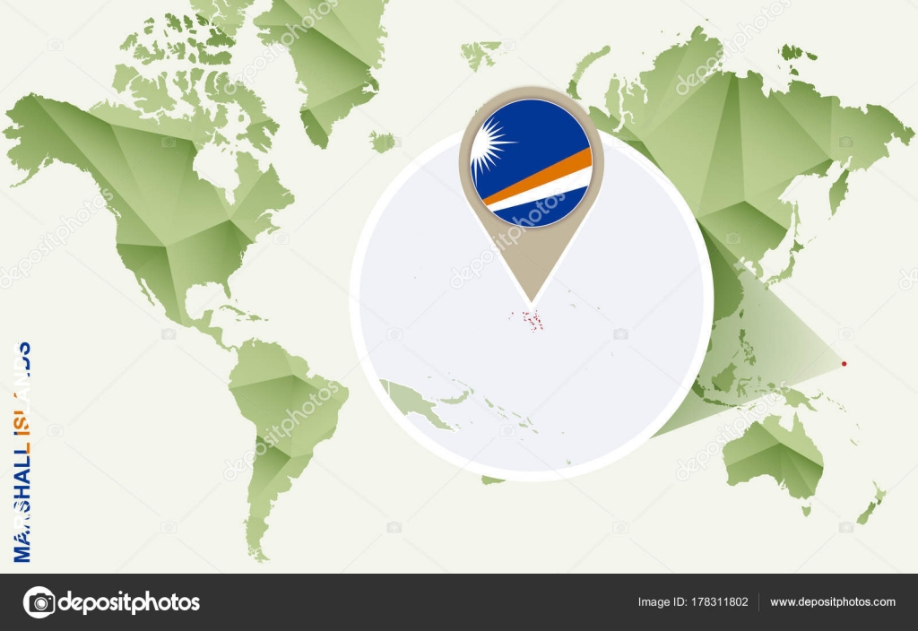 Infografía para Islas Marshall, mapa detallado de Islas Marshall con