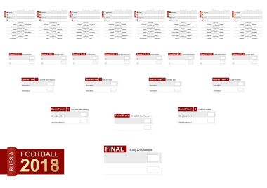 Futbol 2018 maç programı, tüm eşleşen yeri ve zamanı. 