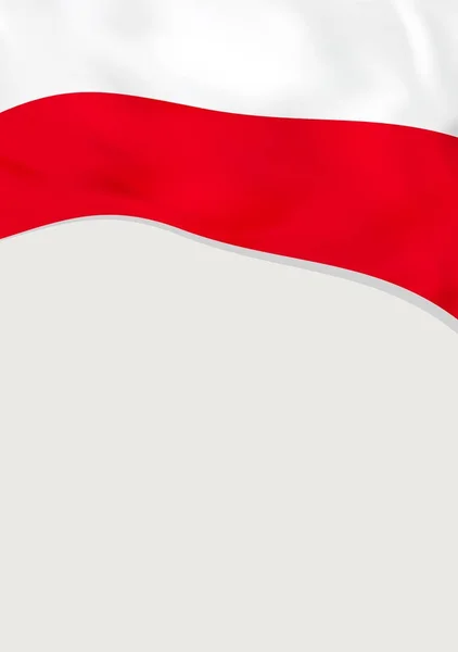 Оформлення буклету з прапор Польщі. Вектор шаблон. — стоковий вектор