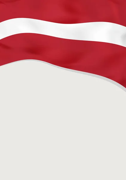 Dépliant avec drapeau de Lettonie. Modèle vectoriel . — Image vectorielle